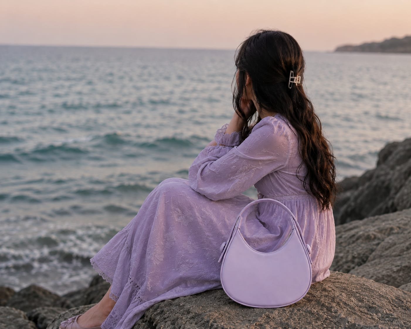 Lilac Serenity Shoulder Bag